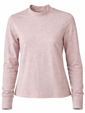 NWT Zobha Women’s Mauve Long Sleeve Mock Neck Athletic Top Medium